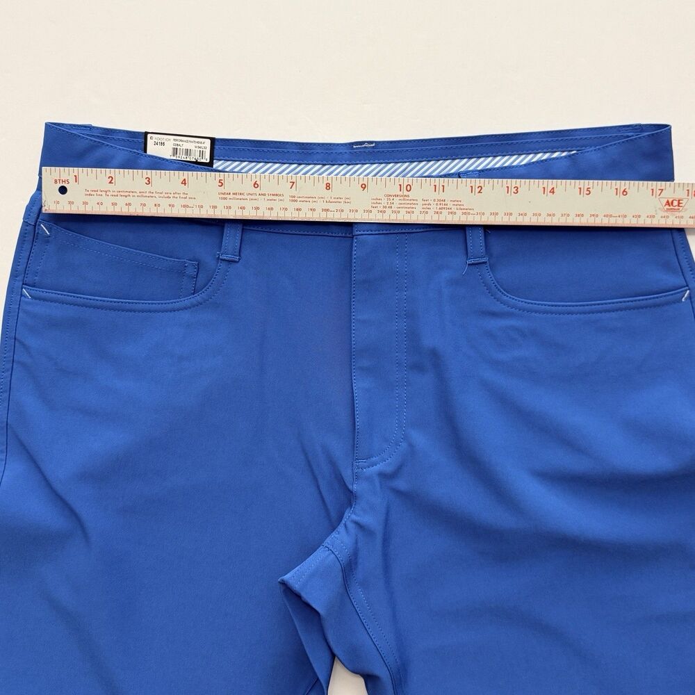 NWT Footjoy FJ Athletic Fit Golf Pant 34X32 Cobalt Blue Performance 5-Pocket NEW - Picture 8 of 12